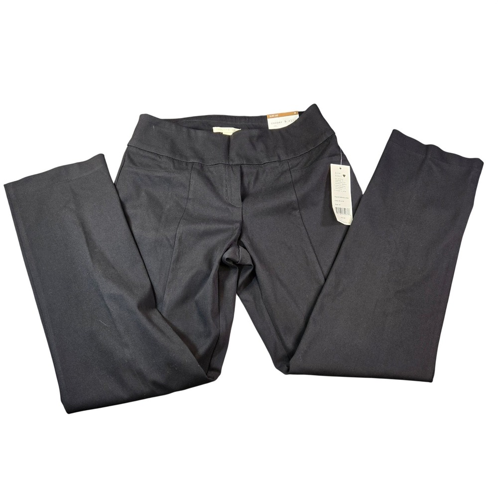 Cooper & Ella Slim Leg Black Dress Pants Trousers DB1872-034 Women's Size M NWT